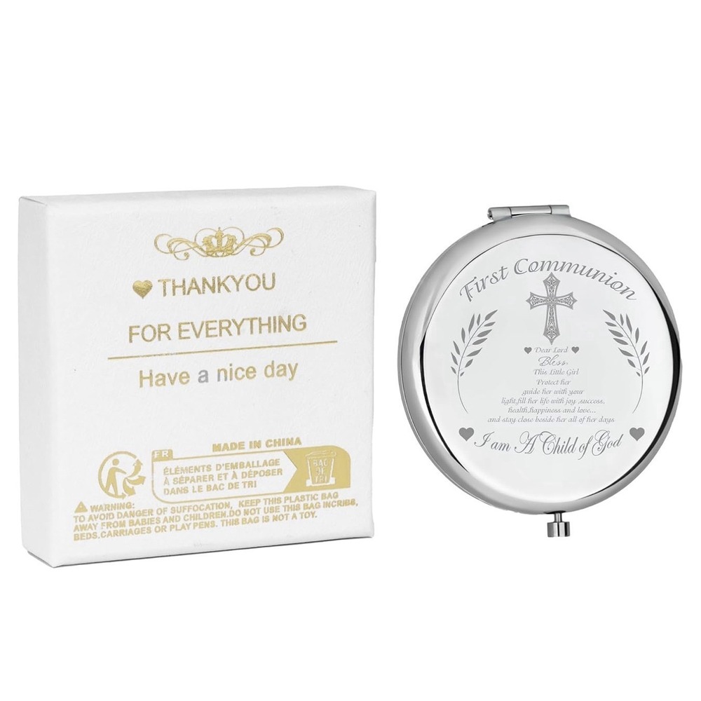 First Holy Communion Present for Family First Communion Makeup Mirror for Fir...